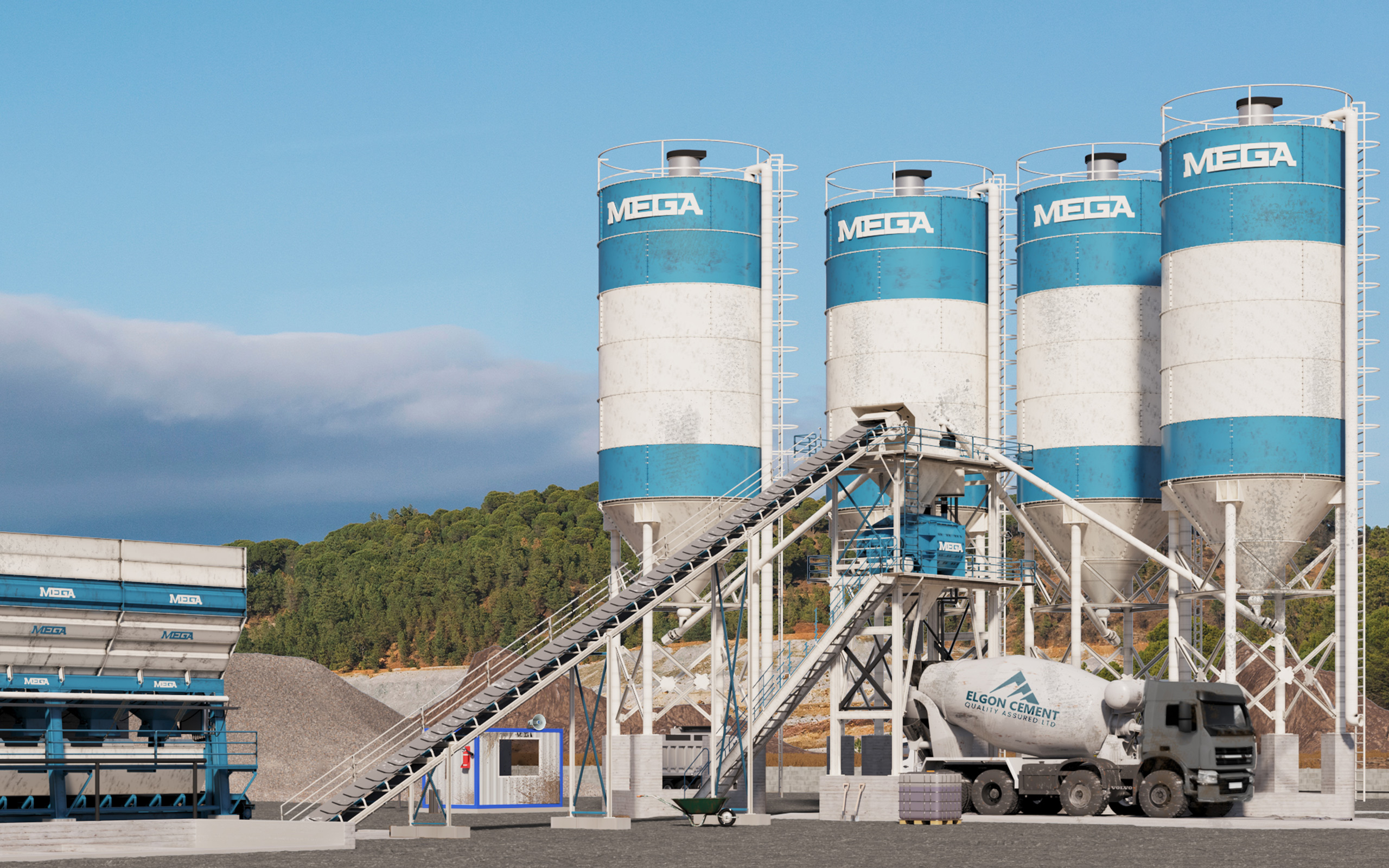 محطة خرسانة 200 م3